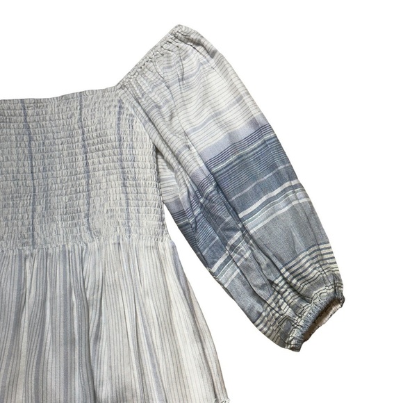 Jens Pirate Booty x Free People Coastline Striped Smocked Mini Dress US S - Picture 9 of 12